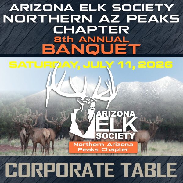 2026 AES Northern Arizona Peaks Chapter Banquet Corporate Table
