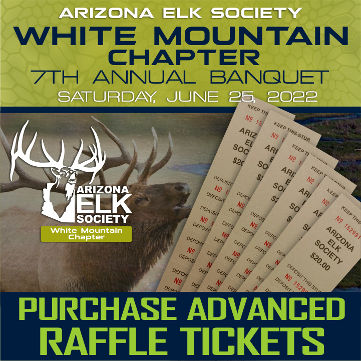 2022 White Mountain Chapter Banquet PreSale Raffle Tickets AES