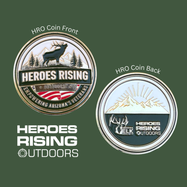 Heros Rising Outdoors Logo Coin
